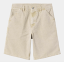 Pantalón Corto Carhartt WIP Single Knee - Dusty H Brown (chalk wash)