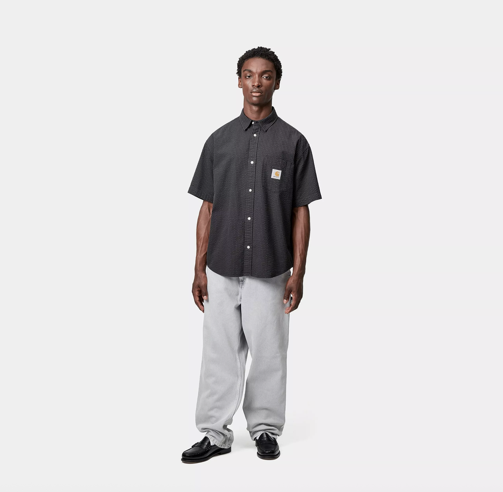 Camisa Carhartt WIP Toland - Toland Stripe/Black