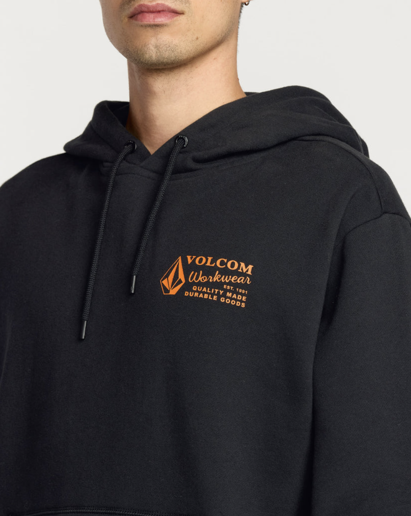 Sudadera Con Capucha Volcom Workwear - Black