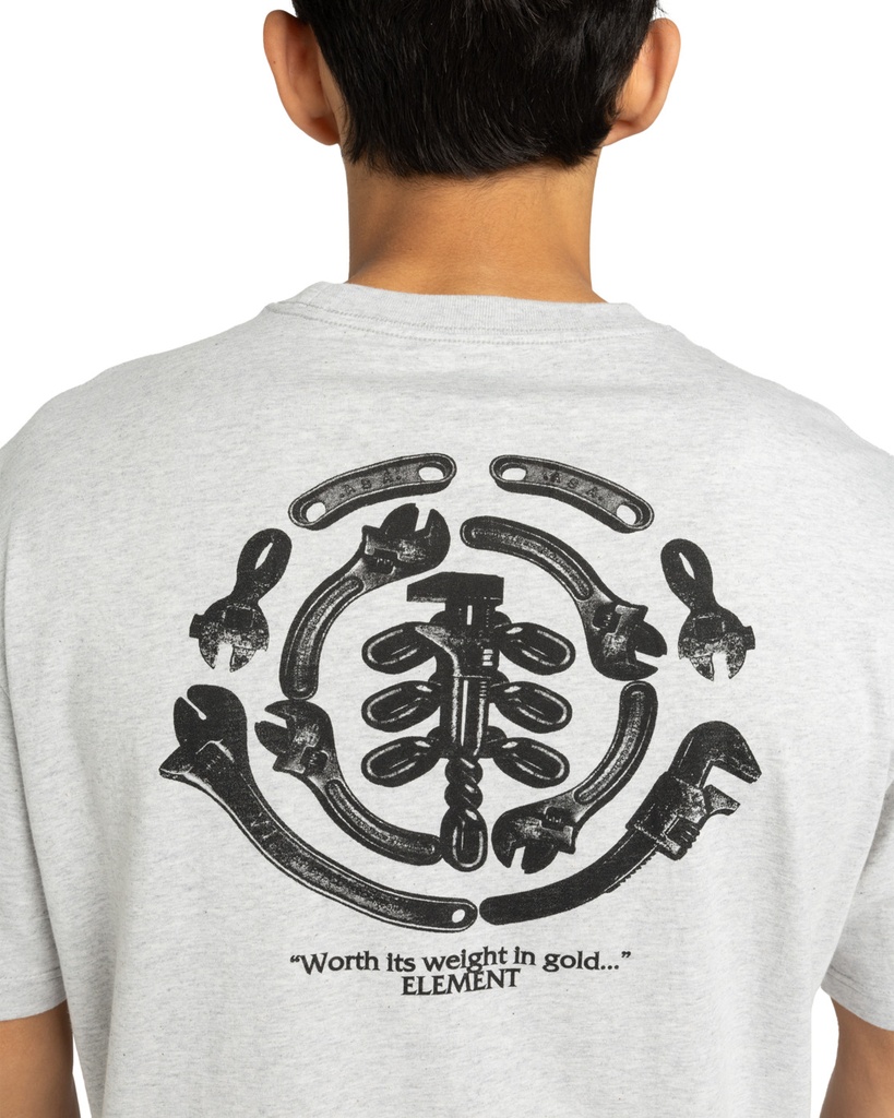 Camiseta Element Iron Works - Mid Grey Heather