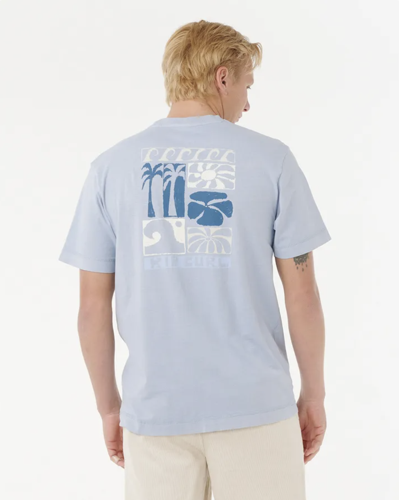Camiseta Rip Curl Artist of The Search Ty Williams Coastline - Spray Blue
