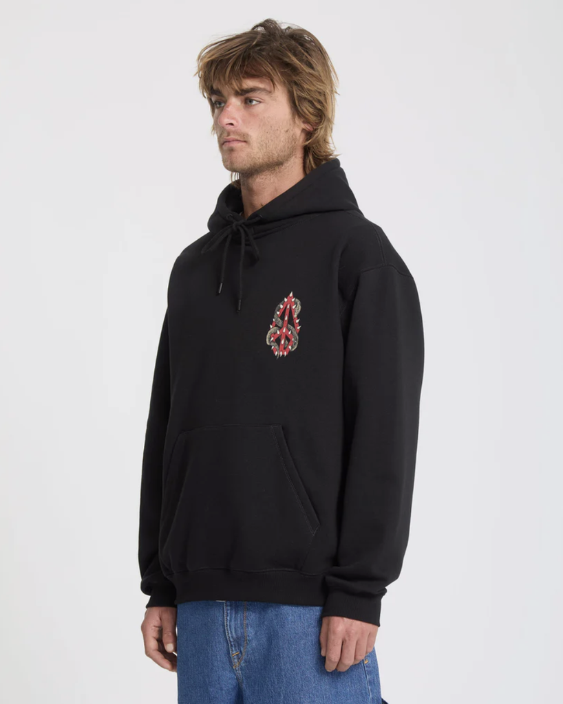 Sudadera Con Capucha Volcom Watanite - Black