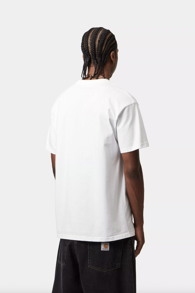 Camiseta Carhartt WIP Chase - White/Gold