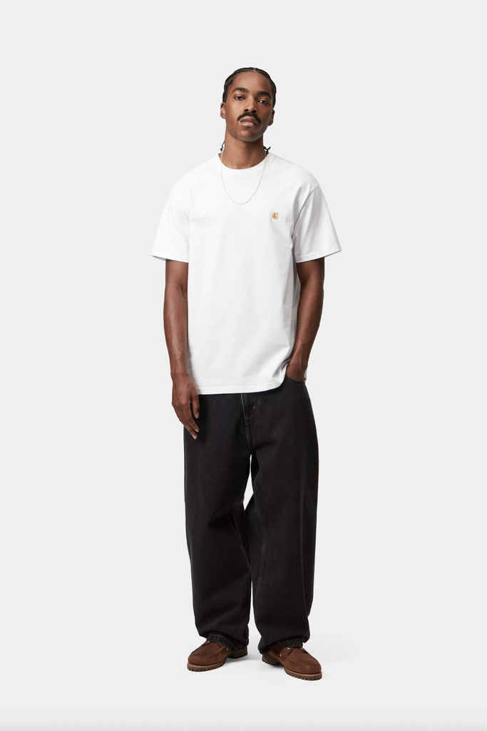 Camiseta Carhartt WIP Chase - White/Gold