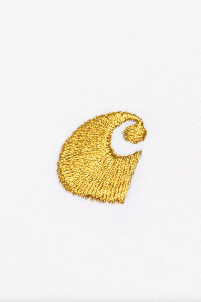 Camiseta Carhartt WIP Chase - White/Gold
