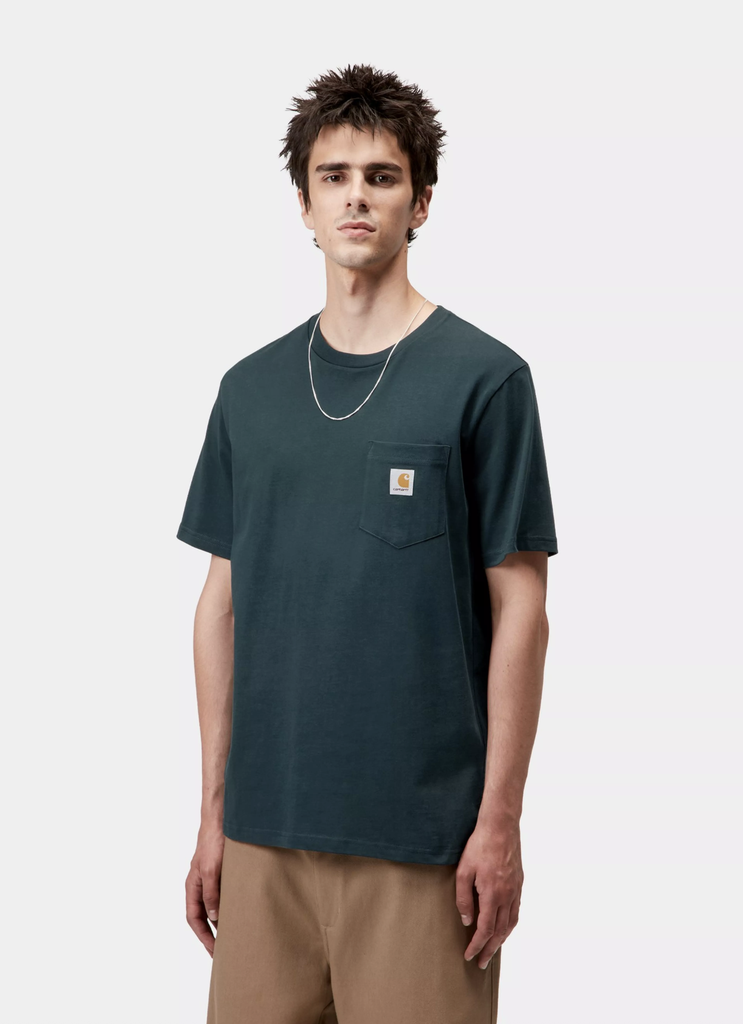 Camiseta Carhartt WIP Pocket - Deep Lagoon