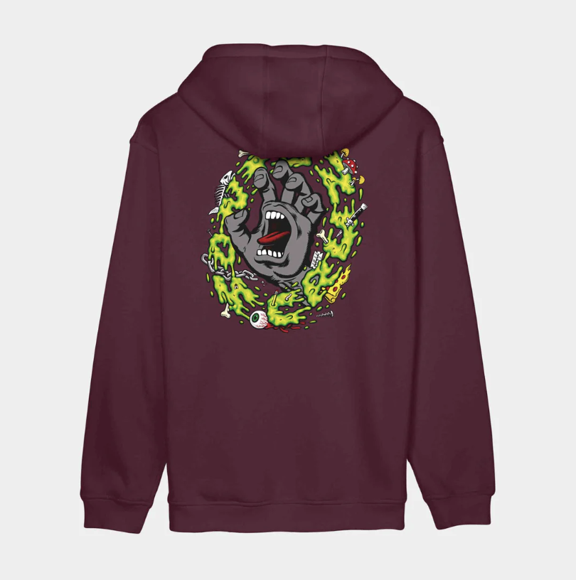 Sudadera Santa Cruz Slime Scream - Dark Cherry