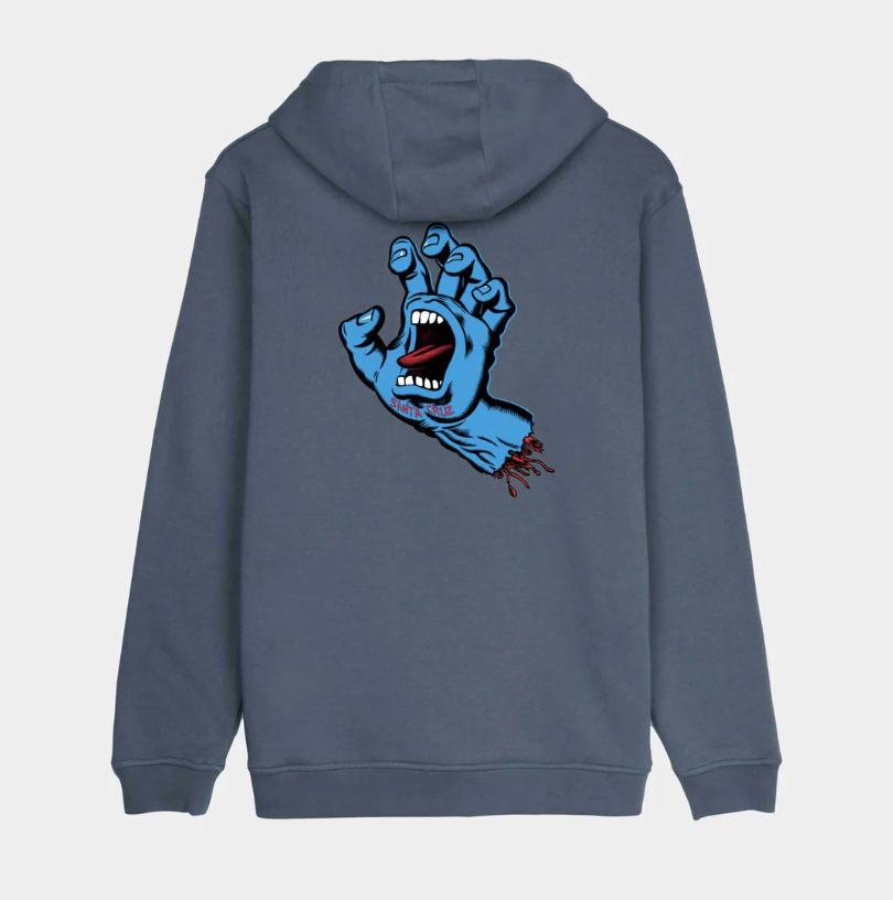 Sudadera Santa Cruz Screaming Hand Chest - Storm Grey