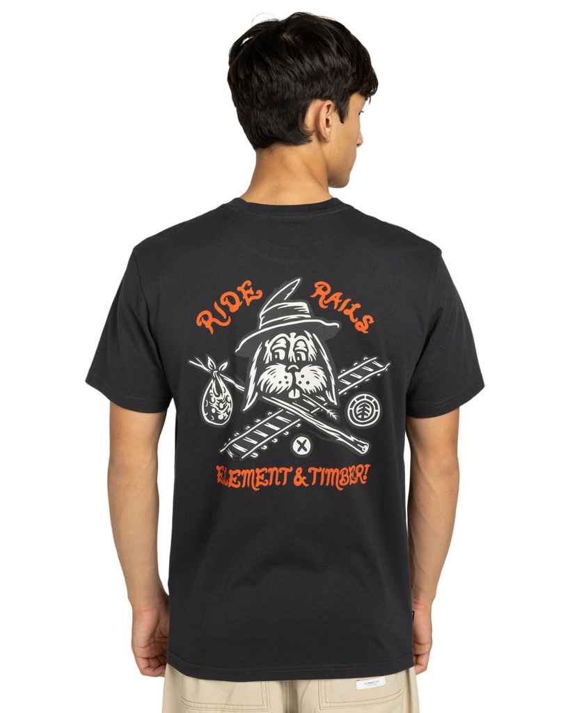 Camiseta Element Timber Hobos - Off Black (kta0)