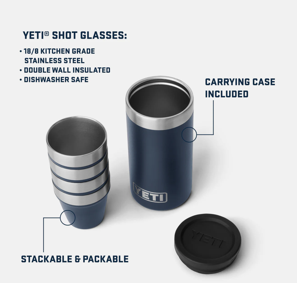 Vasos de Chupito Yeti - Black