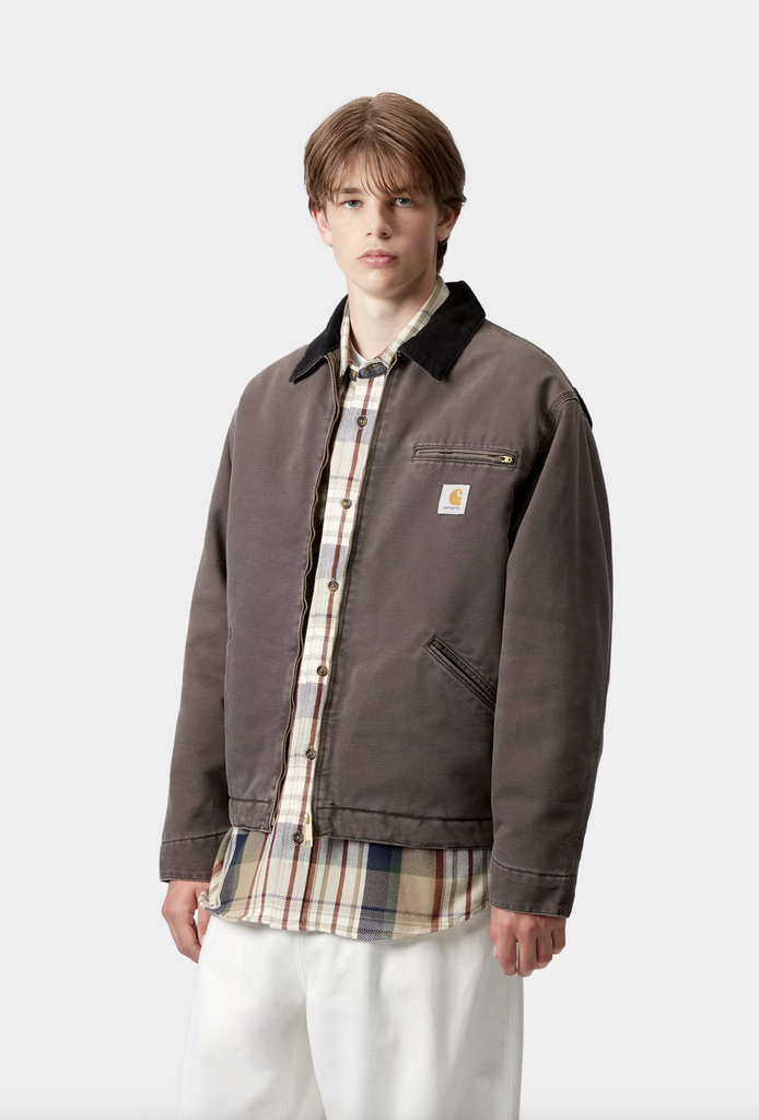 Chaqueta Carhartt WIP OG Detroit - Tobacco/Black, Stone Canvas
