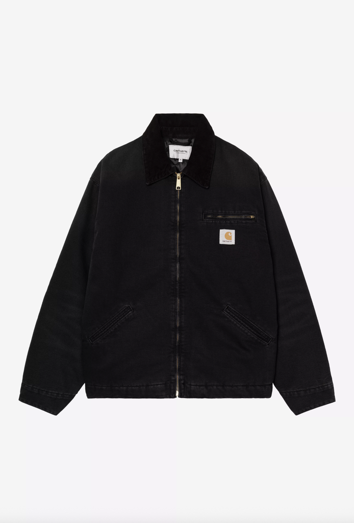 Chaqueta Carhartt WIP OG Detroit  - Black/Black, Stone canvas