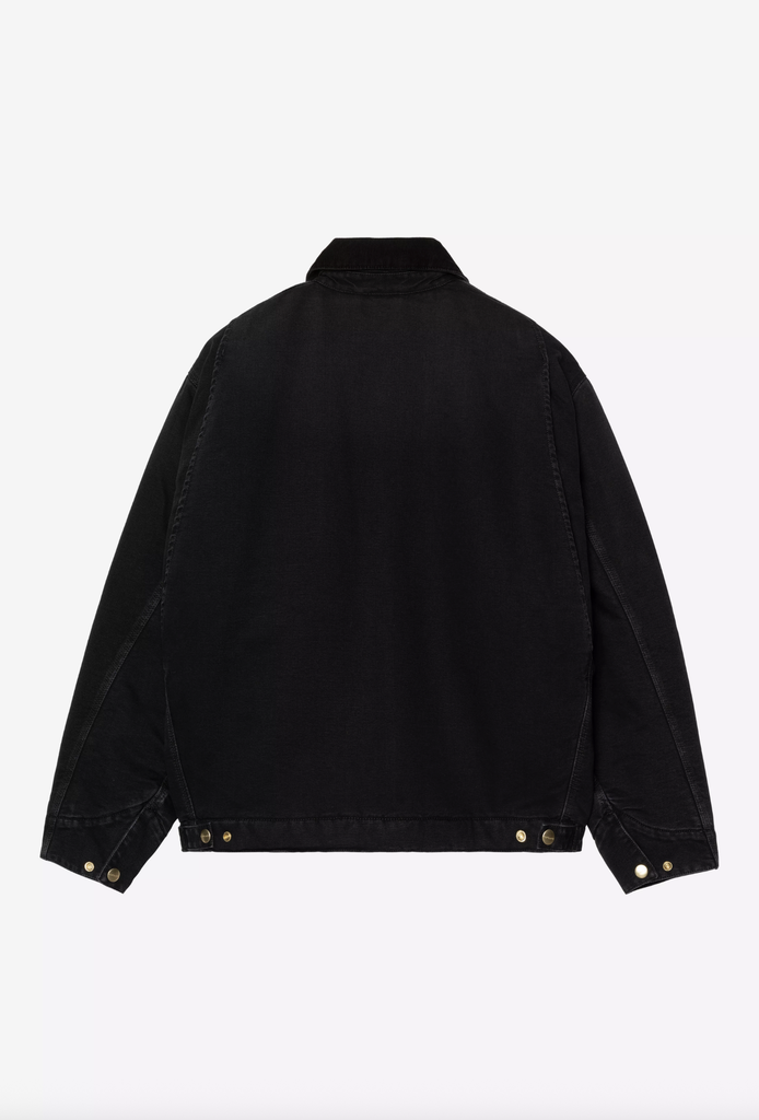 Chaqueta Carhartt WIP OG Detroit  - Black/Black, Stone canvas
