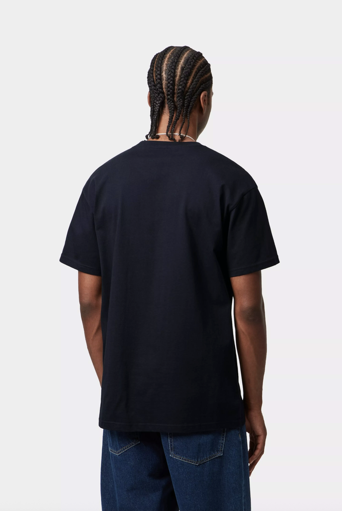 Camiseta Carhartt WIP Chase - Dark Navy/Gold