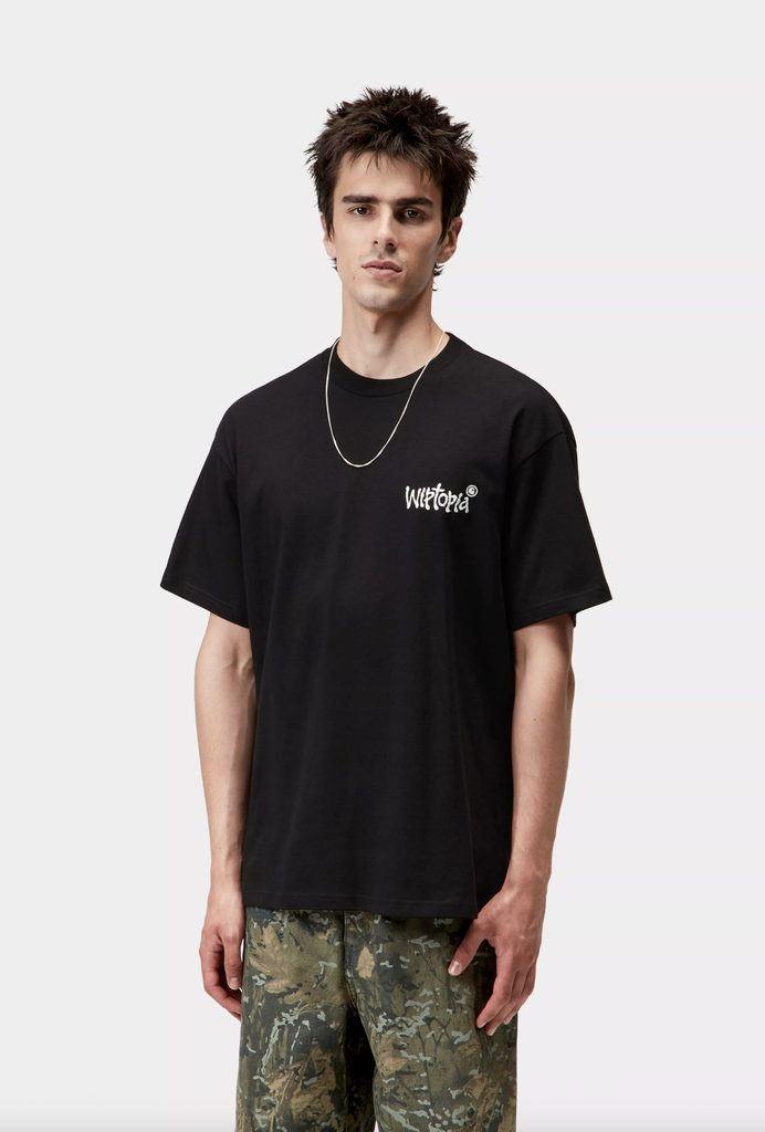 Camiseta Carhartt WIP Wiptopia Script - Black/Wax