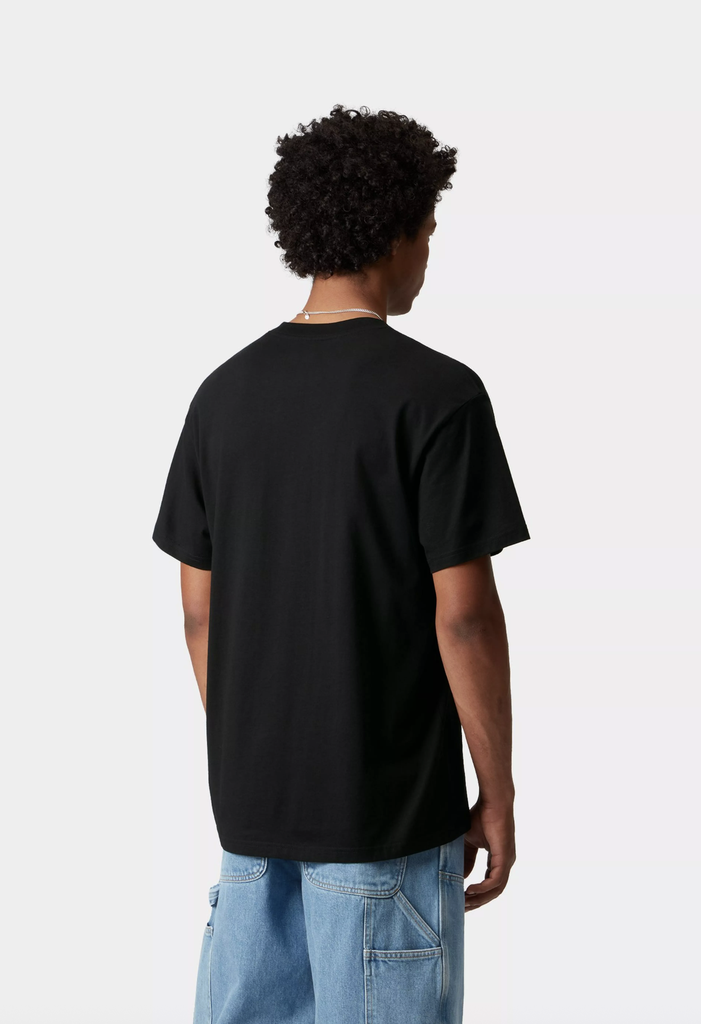 Camiseta Carhartt Wip Pocket Heart - Black/Black