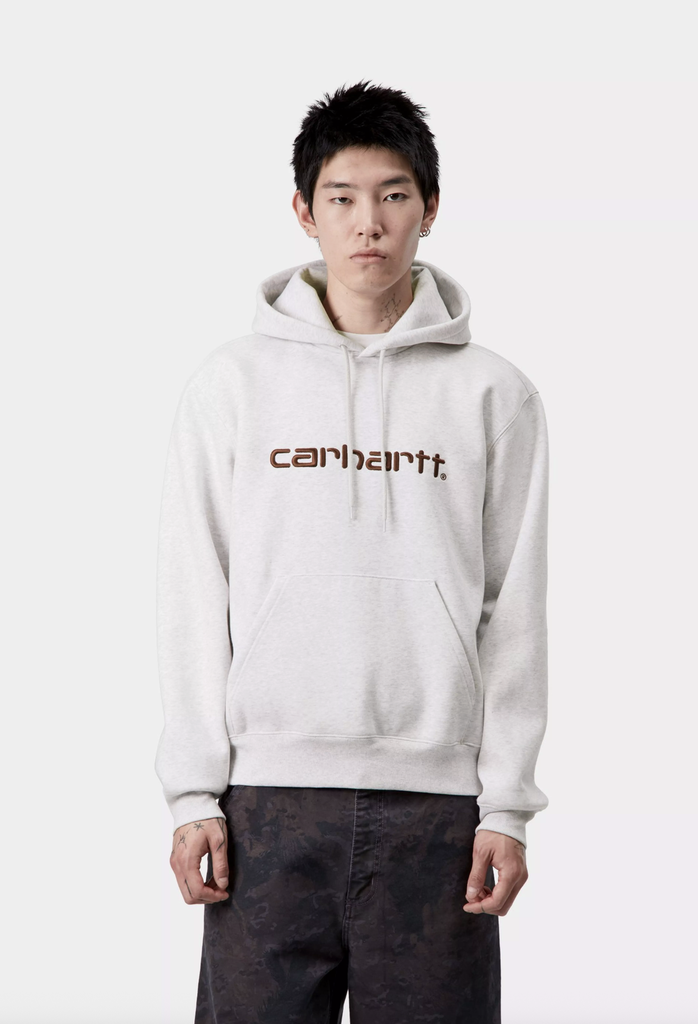 Sudadera Con Capucha Carhartt Wip Sweat - Lokers/Salt - Ash Heather/Rondo