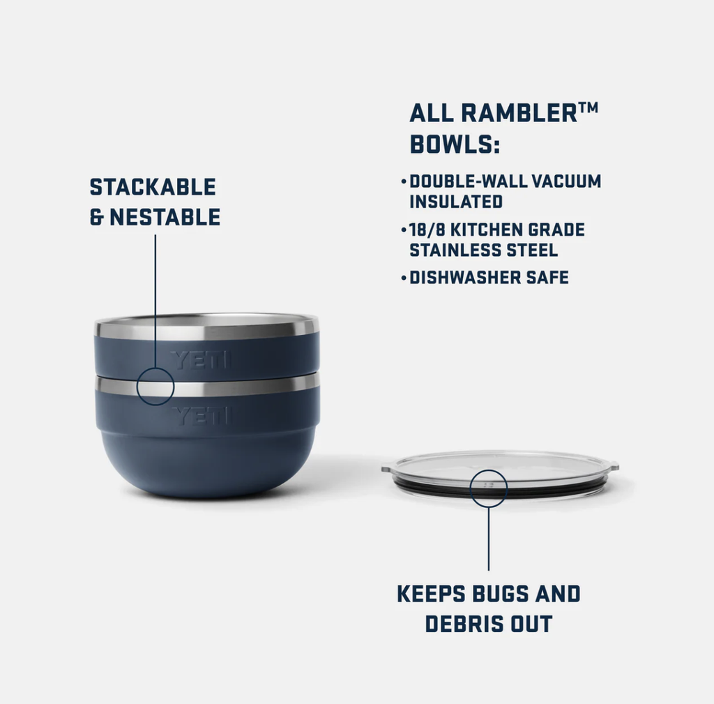 Tazón Térmico Mediano Yeti Rambler™ con Tapa - Navy