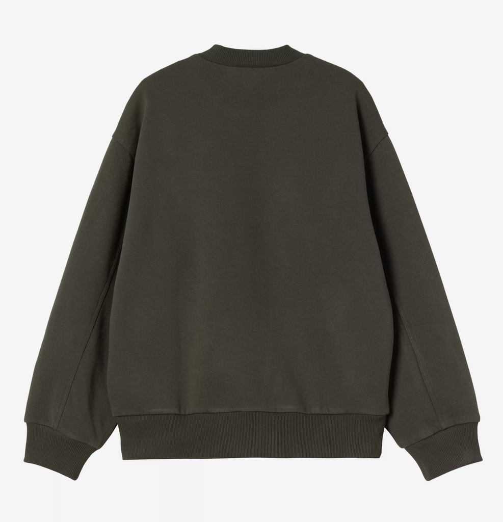 Sudadera Carhartt WIP Detroit - Olive (Stone washed)