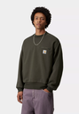 Sudadera Carhartt WIP Detroit - Olive (Stone washed)