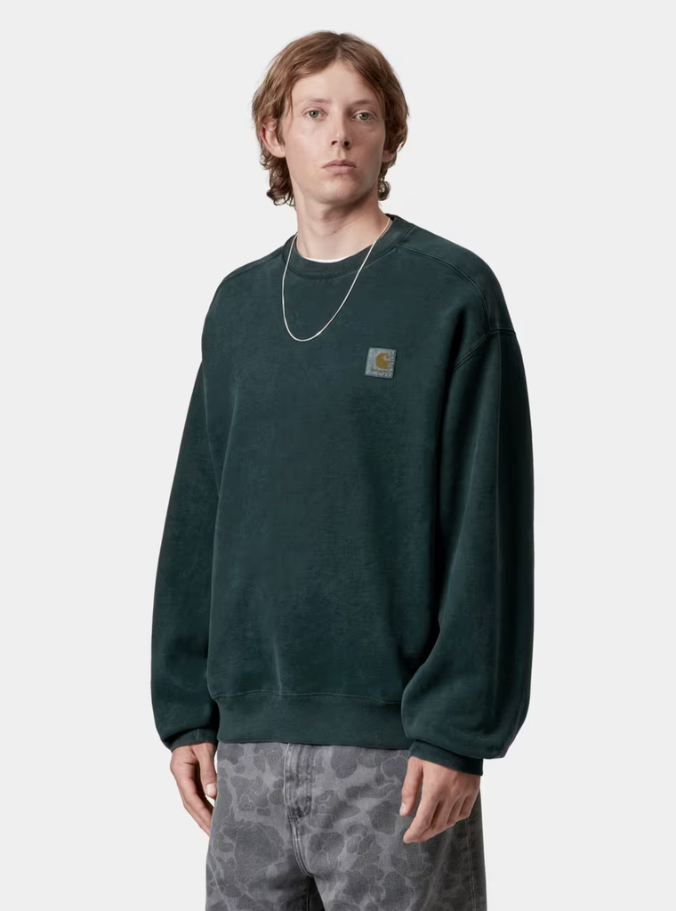 Sudadera Carhartt WIP Vista - Deep Lagoon (Garment dyed)