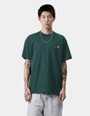 Camiseta Carhartt WIP American Script - Dark Fir