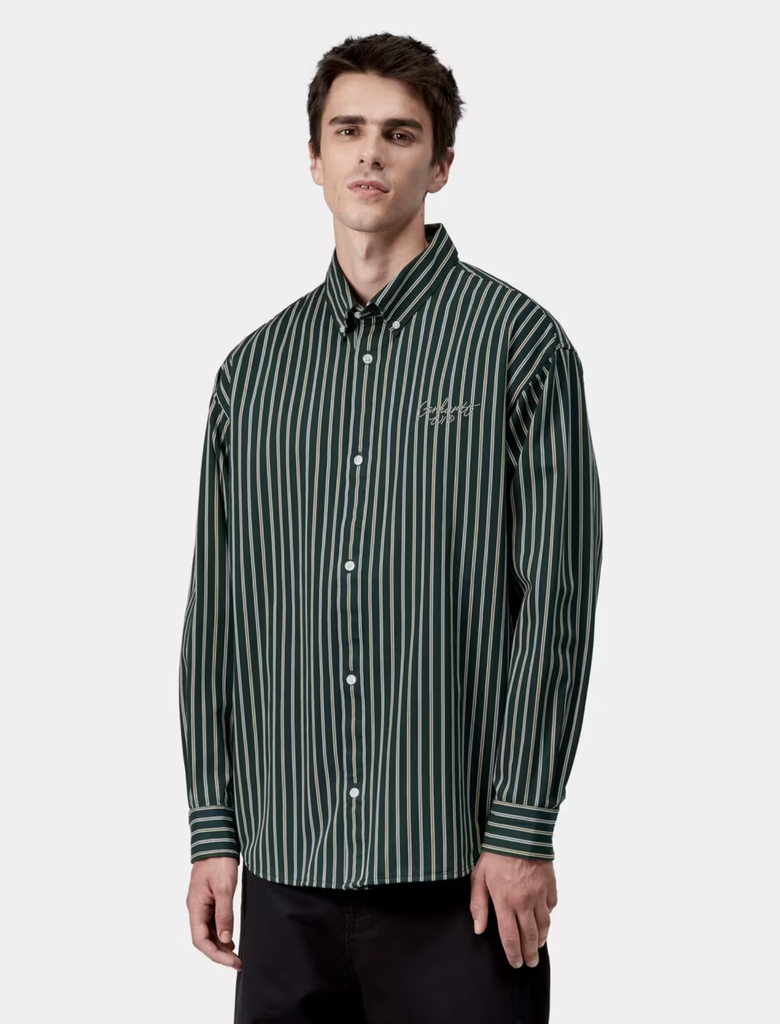 Camisa Carhartt WIP Palance - Palance Stripe/Deep Lagoon