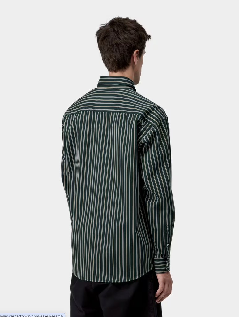 Camisa Carhartt WIP Palance - Palance Stripe/Deep Lagoon