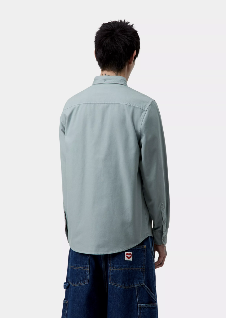 Camisa Carhartt WIP Bolton - Citadel (Garment Dyed)