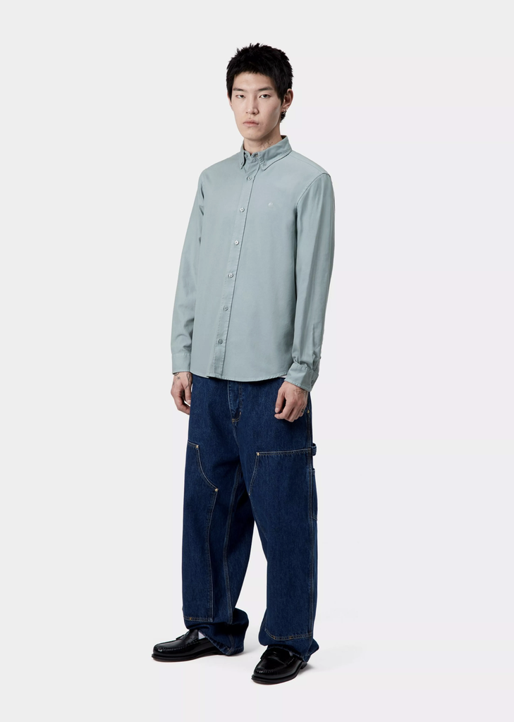 Camisa Carhartt WIP Bolton - Citadel (Garment Dyed)