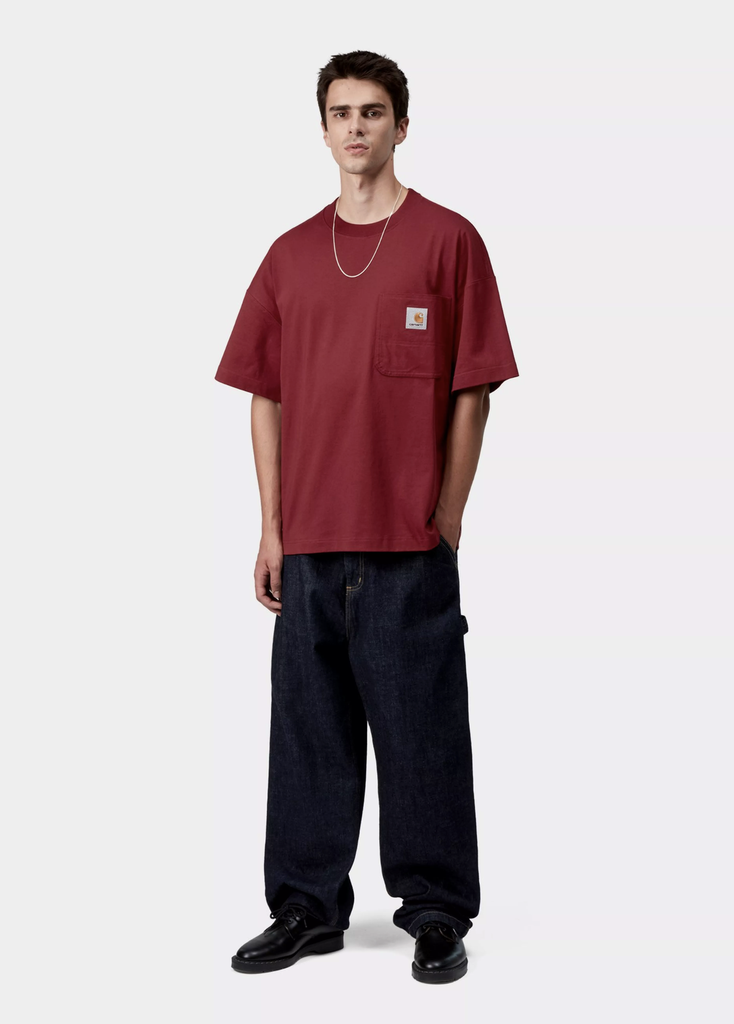 Camiseta Carhartt WIP Work Pocket - Scarlet