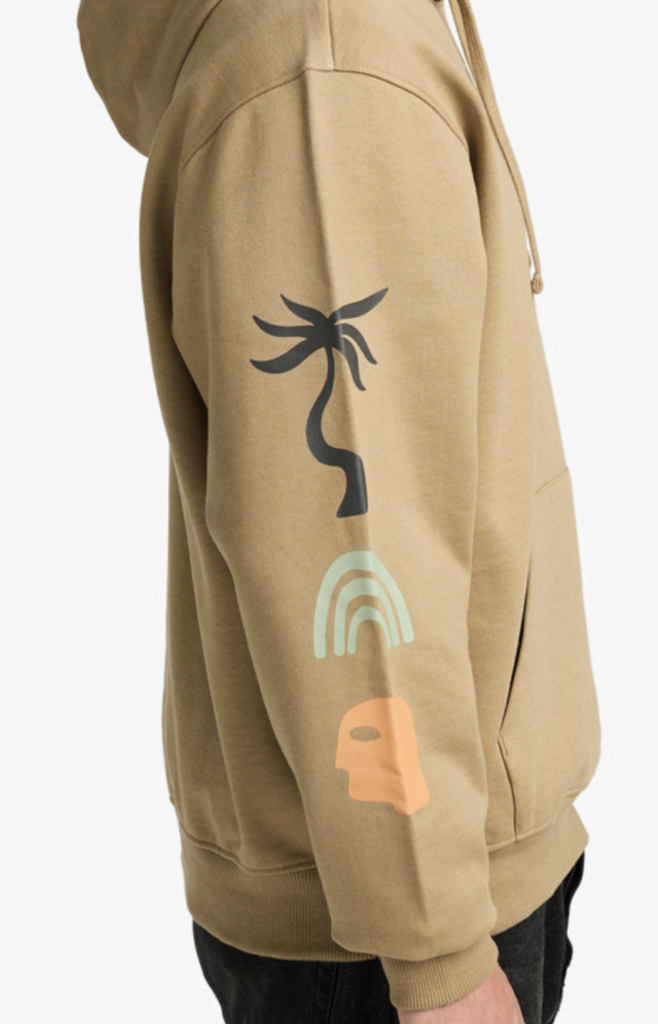 Sudadera Con Capucha Rvca Deep Think - Coyote