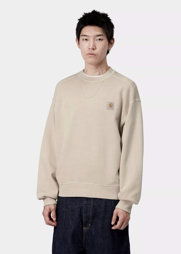 Sudadera Carhartt WIP Vista - Fleur de Sel (Garment dyed)