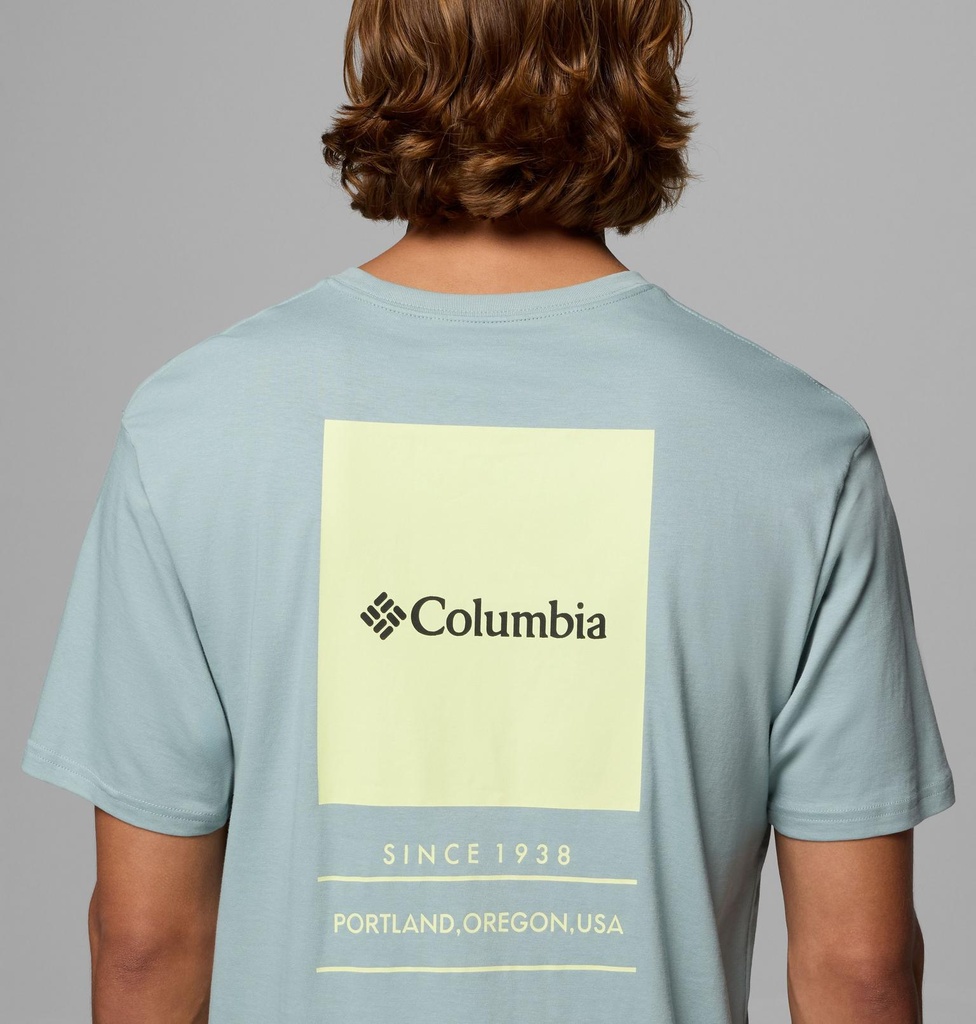 Camiseta Columbia Barton Springs - Crushed Blue/Citron Haze