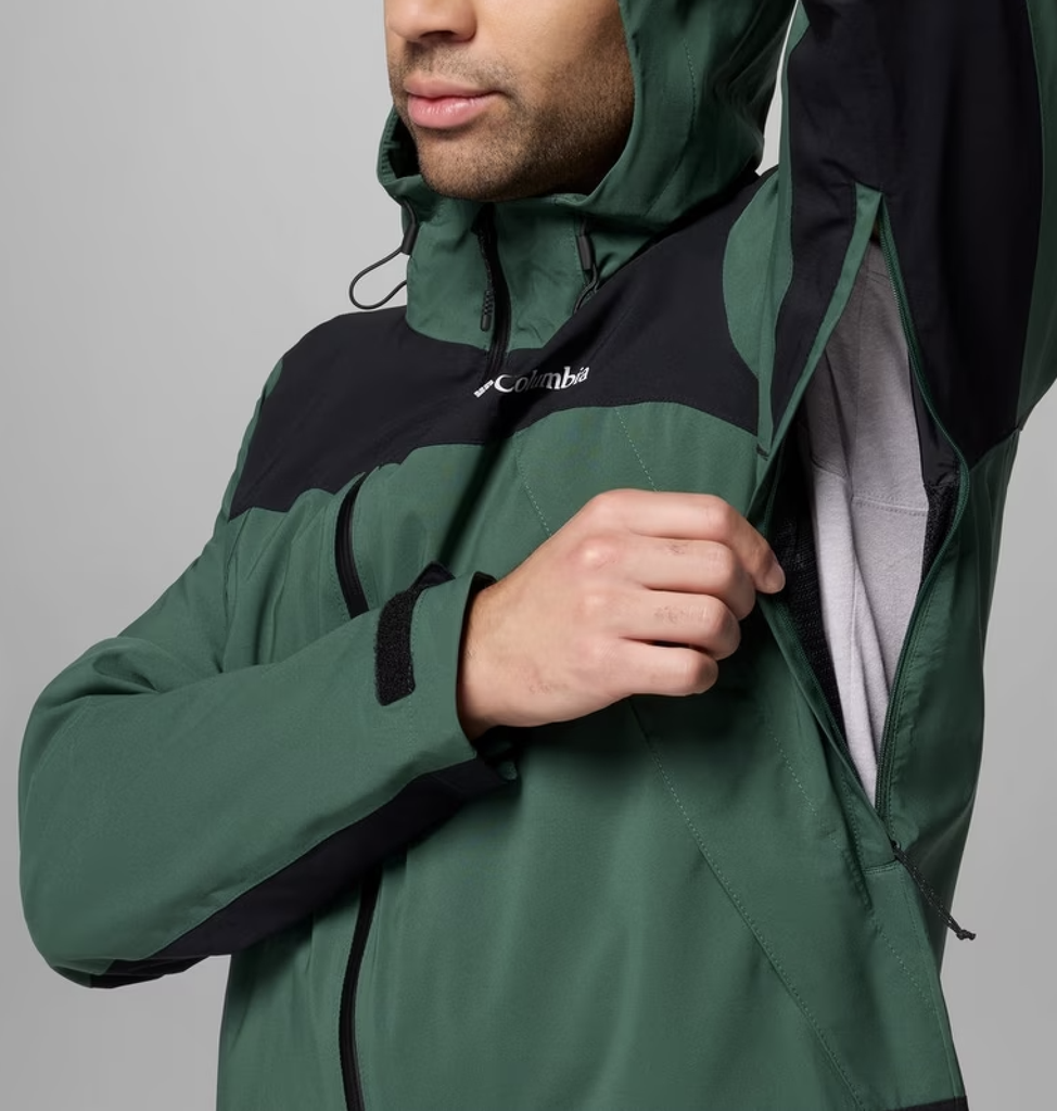 Chaqueta Columbia Boulder Falls - Rain Forest/Black