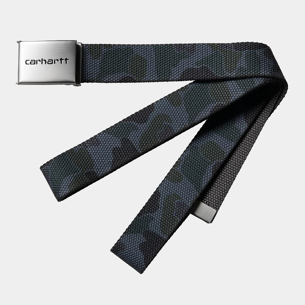 Cinturón Carhartt WIP Clip Belt Chrome - Camo Duck/Grey