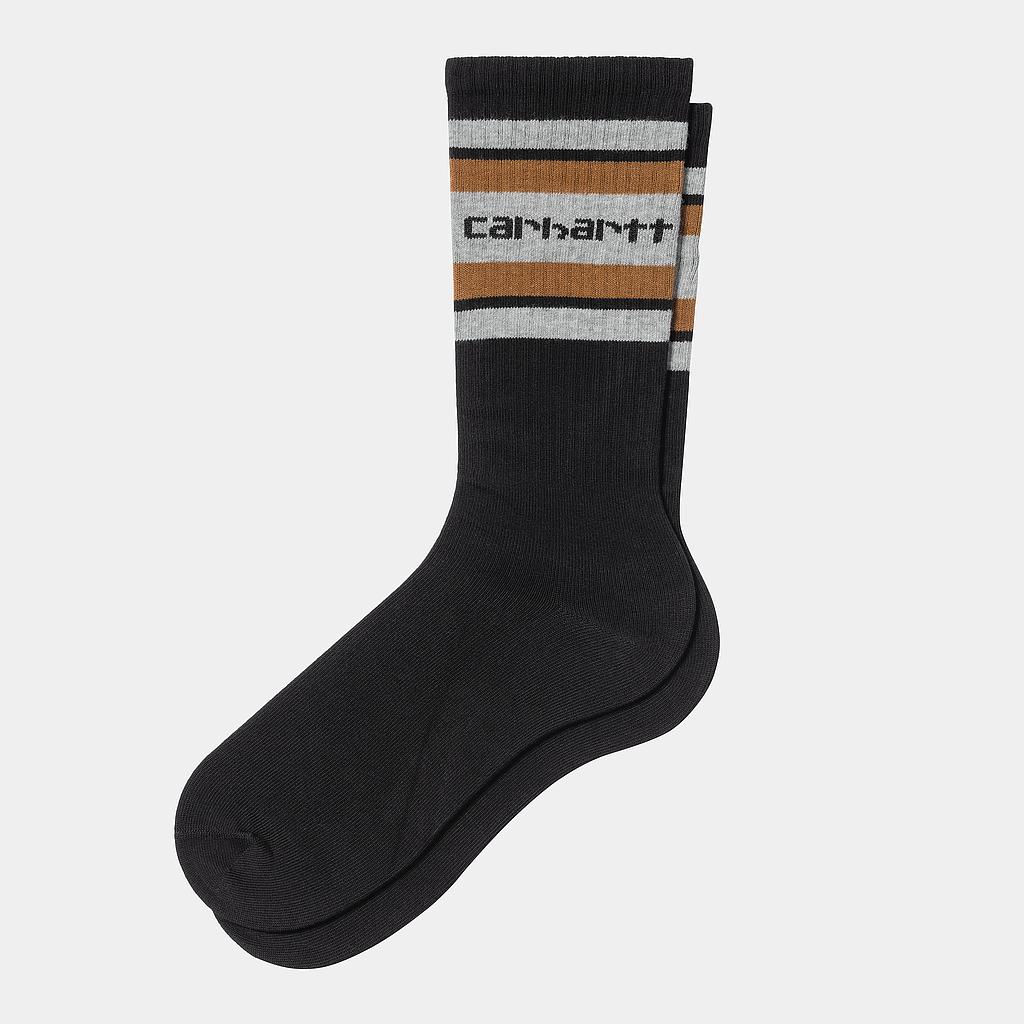 Calcetines Carhartt WIP Connors - Black/Grey Heather/Hamilton Brown