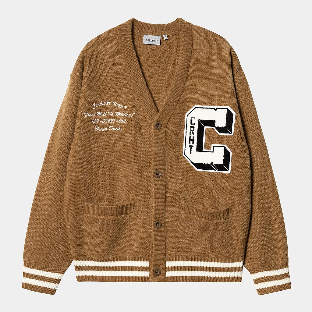 Cárdigan Carhartt WIP Brown Ducks - Hamilton Brown/Wax