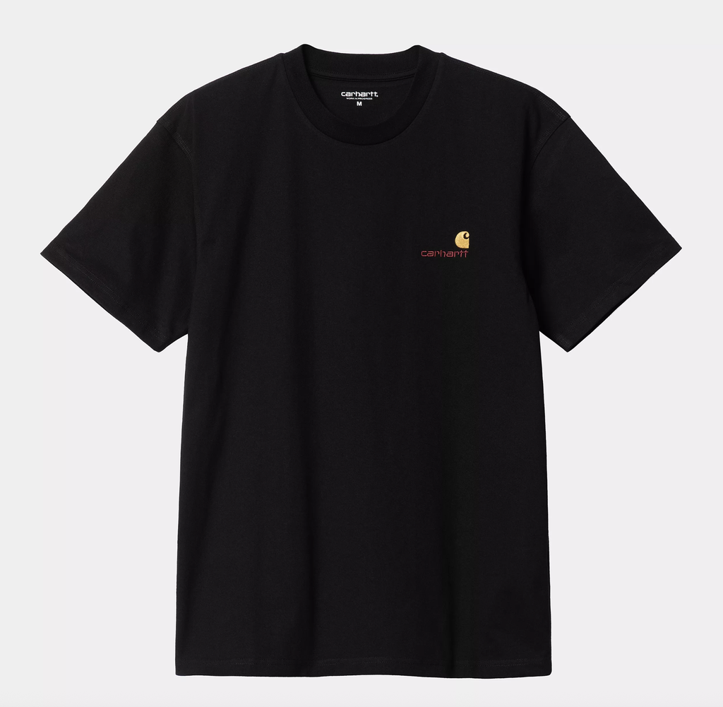 Camiseta Carhartt WIP American Script - Black
