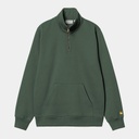 Sudadera con Media Cremallera Chase Neck Zip - Sycamore Tree/Gold