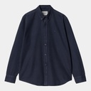 Camisa Carhartt WIP L/S Bolton - Air Force Blue (Garment Dyed)