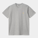 Camiseta Carhartt WIP Chase - Grey Heather/Gold