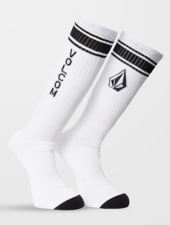 Calcetines Volcom High Stripe - White