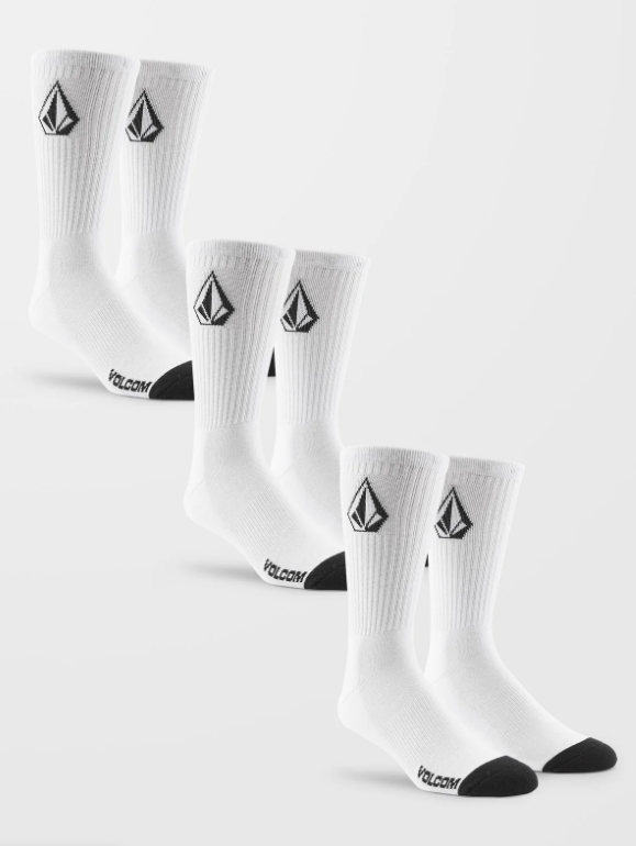 Calcetines Volcom Full Stone (Pack 3) - White