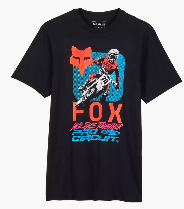 Camiseta Fox x Pro Circuit - Negro (BLK)