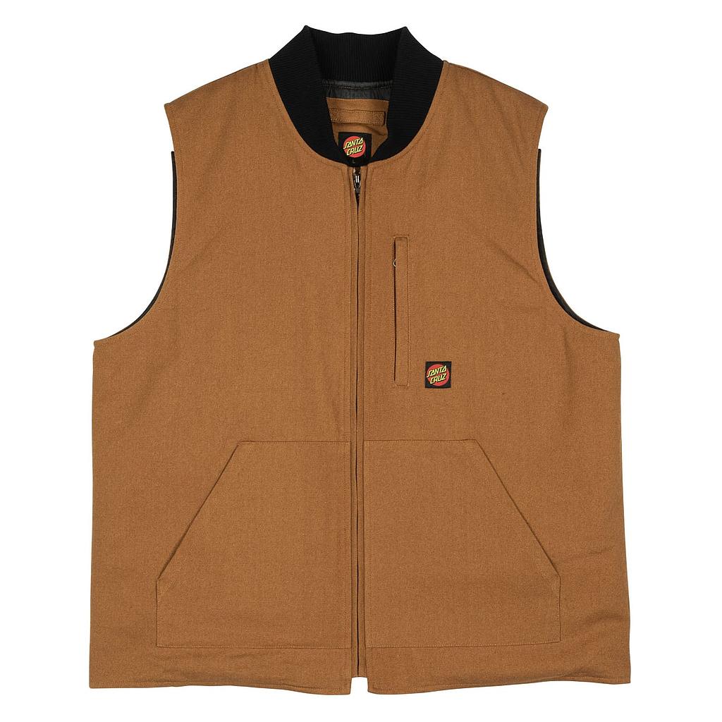 Chaleco Santa Cruz Classic Label Vest - Biscuit