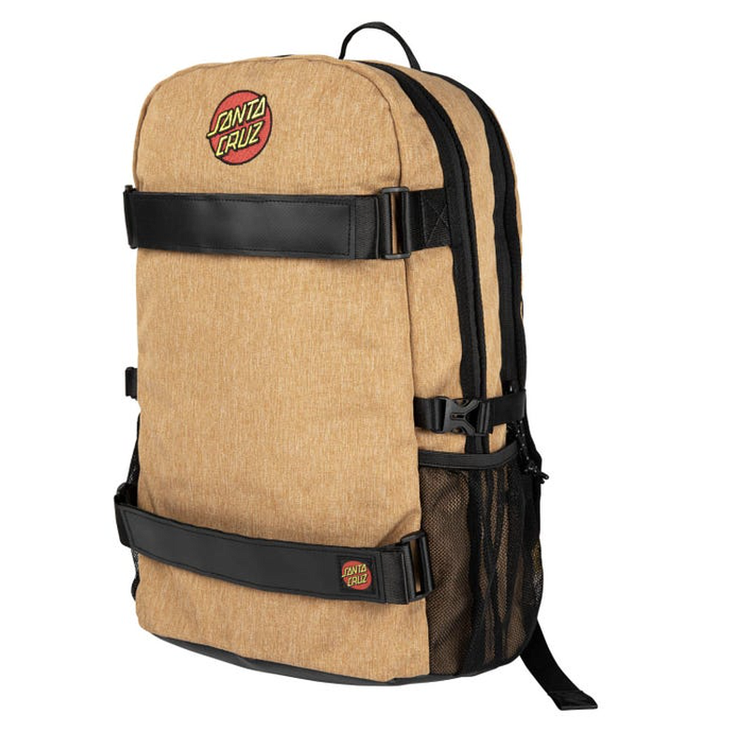 Mochila Santa Cruz Skatepack Classic Dot EMB - Biscuit
