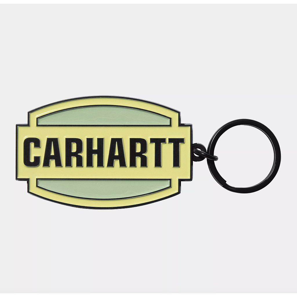 Llavero Carhartt WIP Press Script - Arctic Lime