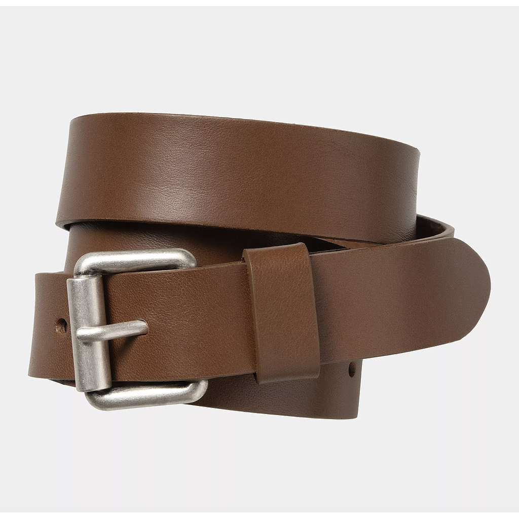 Cinturón Carhartt WIP Ryan - Cognac/Silver