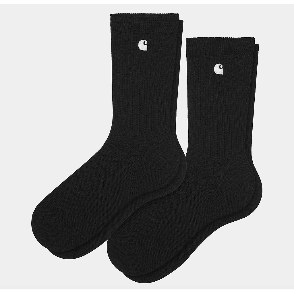 Calcetines Carhartt WIP Madison Pack de 2 - Black/White + Black/White